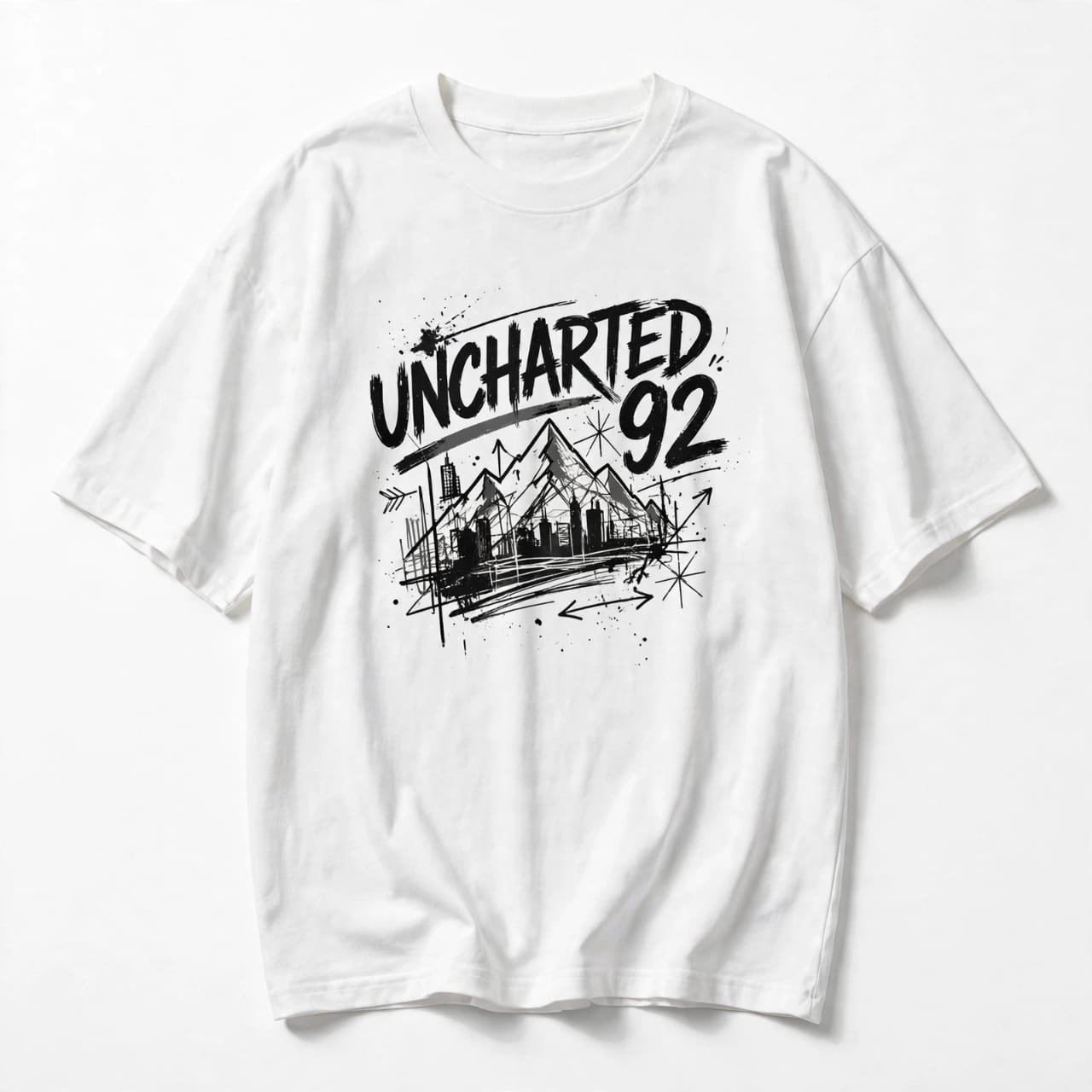Force Men Printed Round Neck Cotton Blend T-Shirt